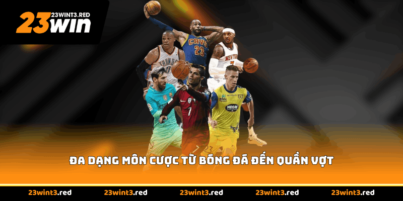 Đa dạng môn cược từ bóng đá đến quần vợt